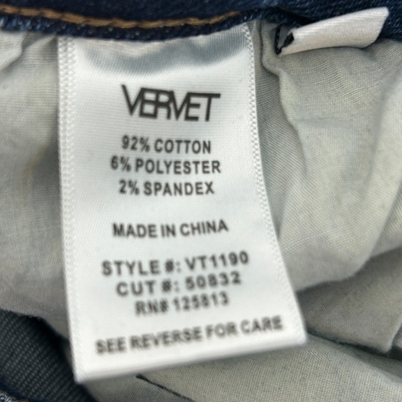 Vervet Los Angeles Stretch Mom Blue Jeans - VT1190 - Picture 4 of 8
